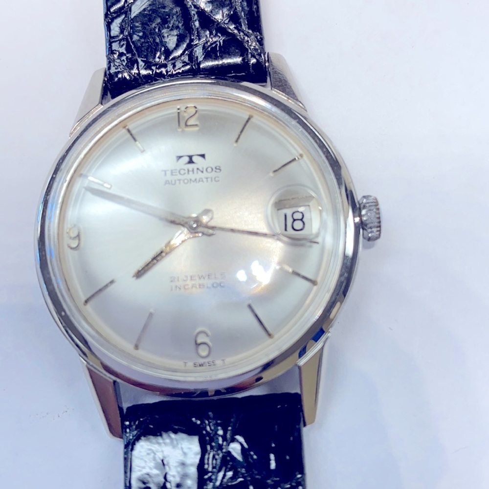 Technos Authenticate White Gold Watch Leader Band - image 1